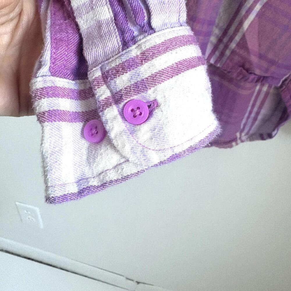 The North Face | Women’s Purple Lavender Plaid Soft Flannel Button Up Shirt Sz M - Picture 5 of 8